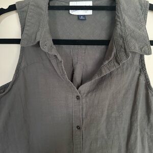 Army Green Sleeveless Top